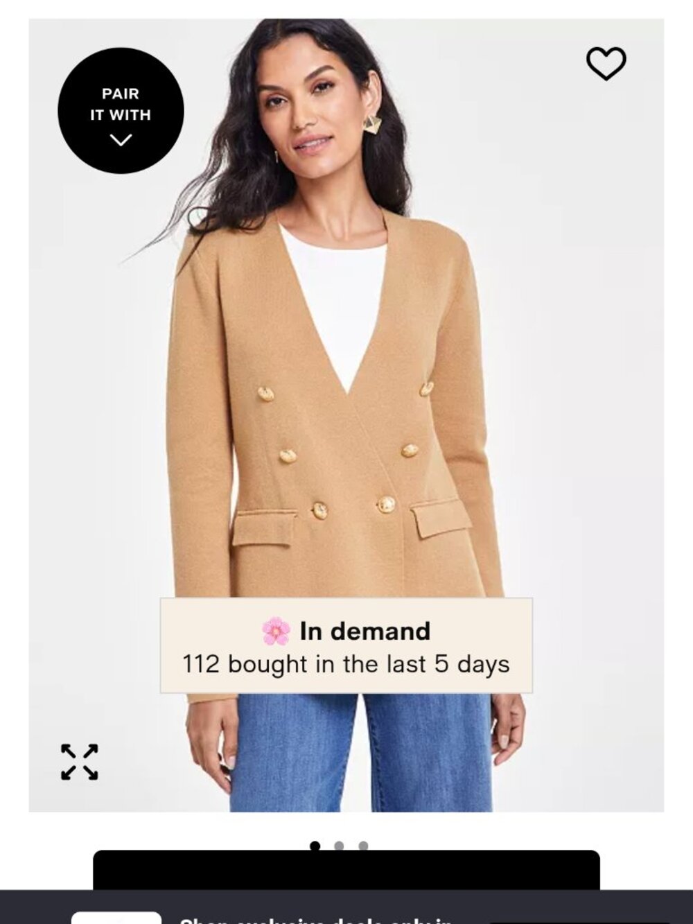 Sweater Blazer NWT